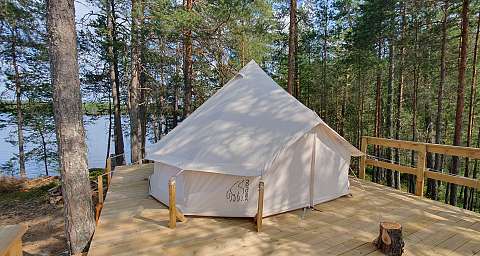 Glampingzelt 'Kungsfiskare'