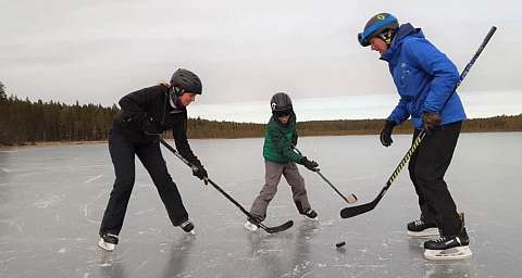 Ice skating