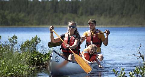 Svartälven familie kanotocht