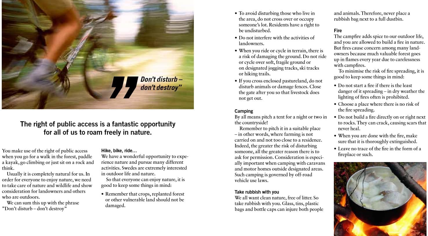 Brochure Right of Public Access