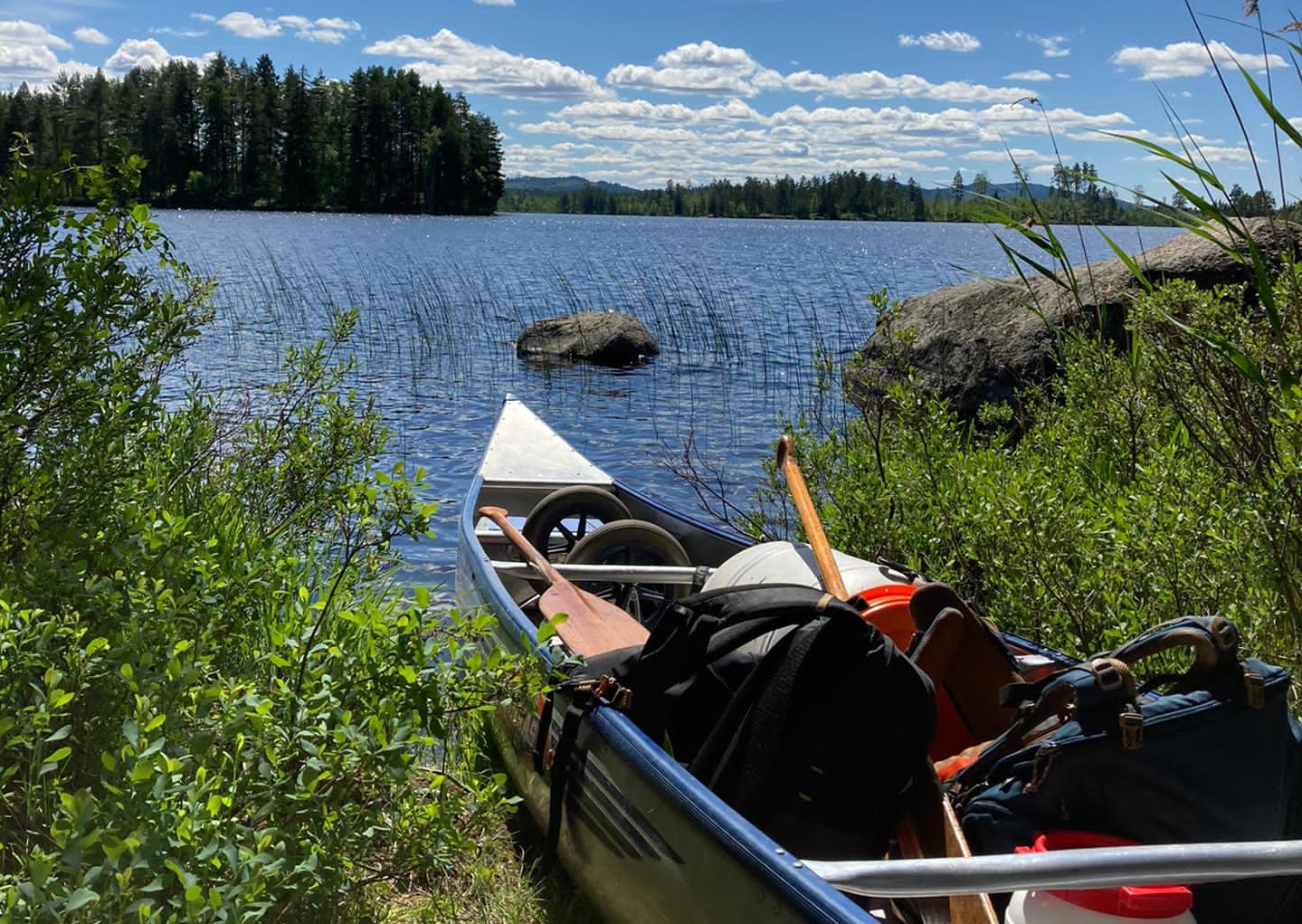 Kano - fietstocht Zweden
