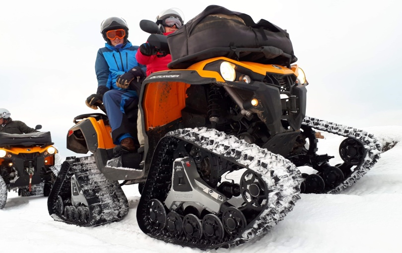 Snowscooter and quad Safari
